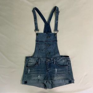YMI Overall Jeans Denim Blue Shorts Size 3